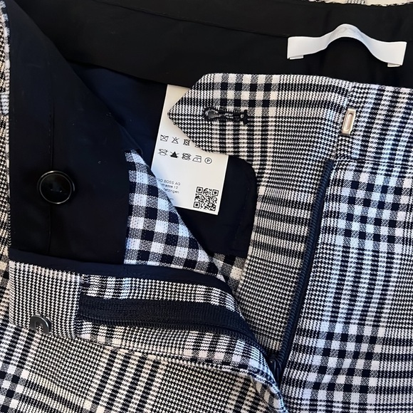 Hugo Boss Plaid Straight Leg Pants - Picture 12 of 13